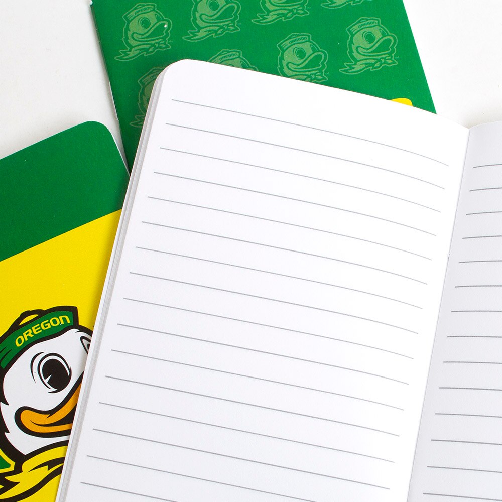 Classic Oregon O, Oregon, Duck Mascot, Roaring Spring, Staplebound, 3.5"x5.5, Notebook, Set